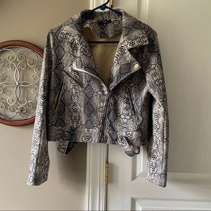 Snakeskin Moto Jacket